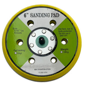 Yellow Quality Velcro Backing Pad 15H