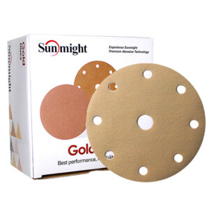 9 Holes 125mm Gold Discs